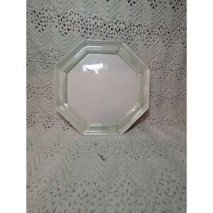 Johnson Brothers Ironstone 1975 12x12 Octagon White And Green Plate